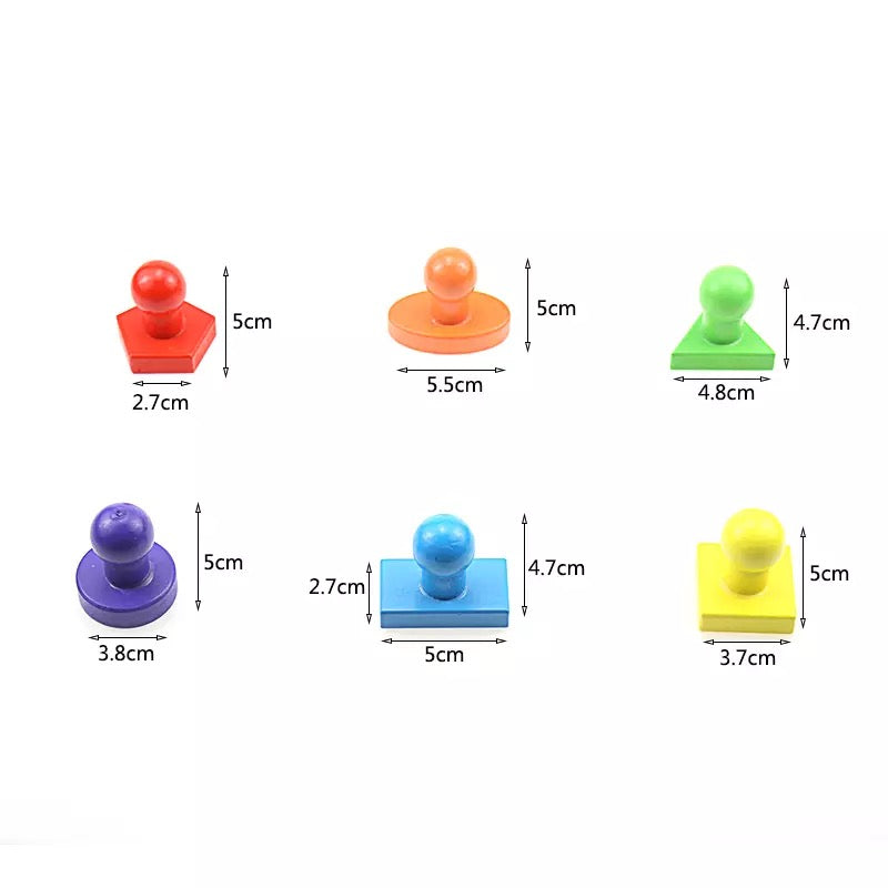 Wooden Geometric Shape Puzzle- Fine motor skills toys