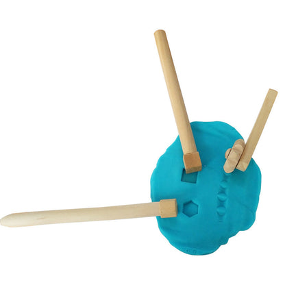 12 Wooden Rolling Pins - Fine motor skills toys