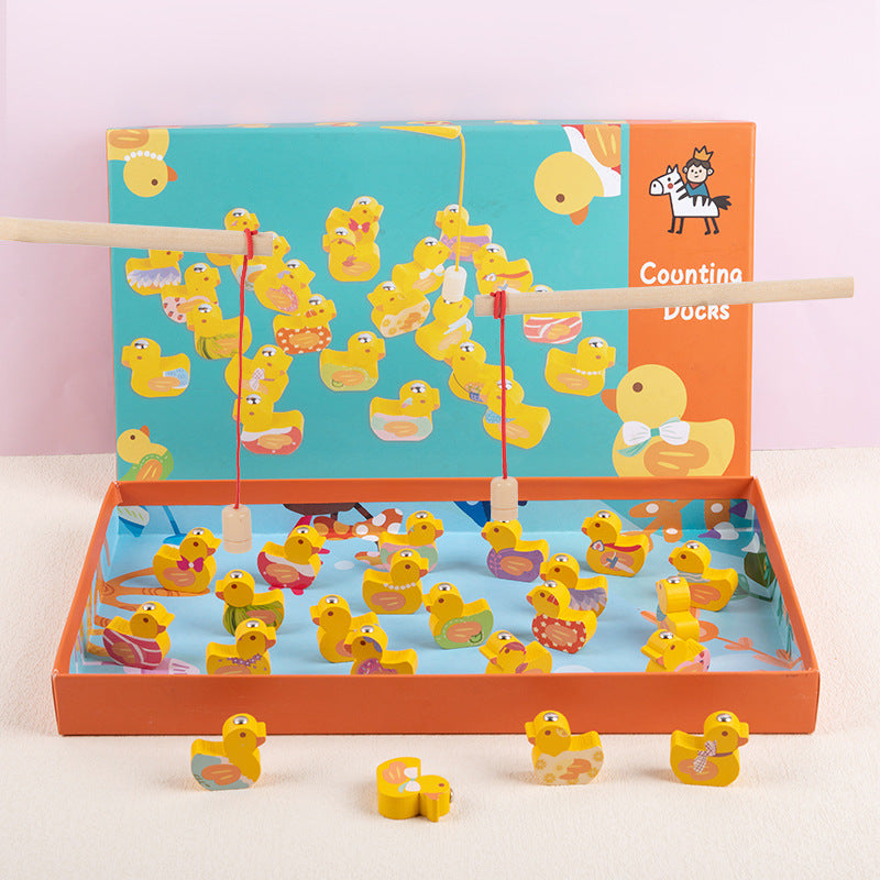 Wooden Duck Counting Game - Mathematics Educational Toys