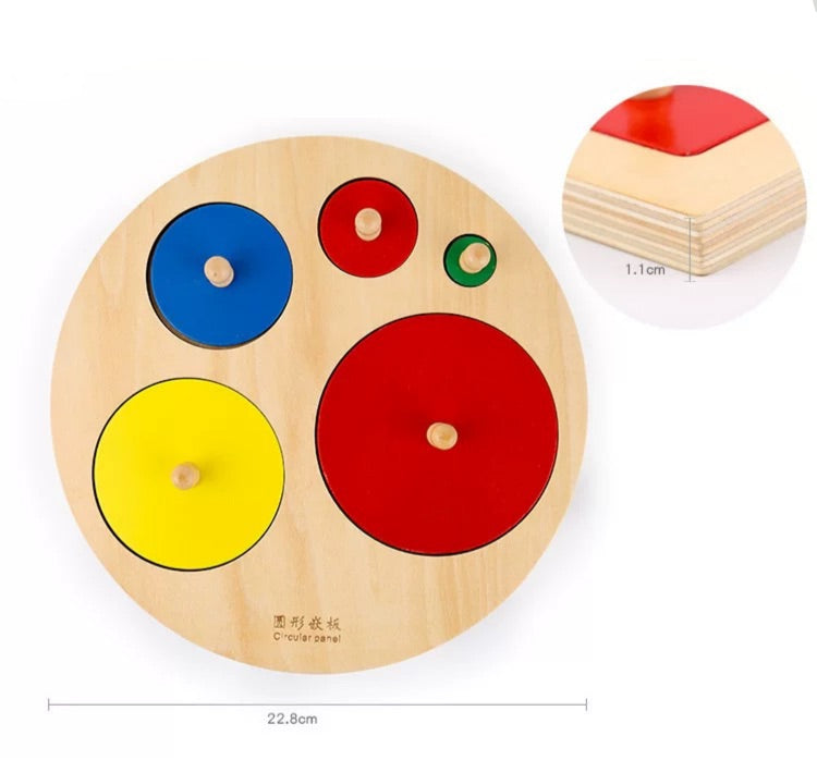 Wooden Circle Puzzle- Best montessori toys