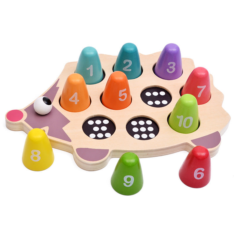 Wooden Hedgehog Number Learning - Mathematics toys