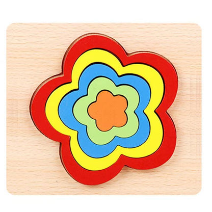 Wooden Shape Puzzles set of 3 - Best Wooden Open Ended Toys