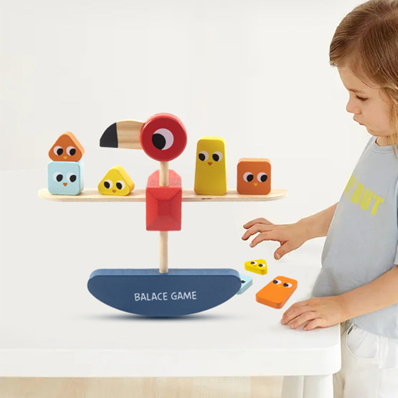 Wooden Bird Balance Game - Mathematics Educational Toys