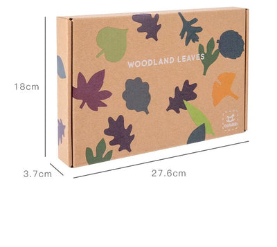 Hojas de bosque 40 piezas-Juguetes de madera de composición abierta