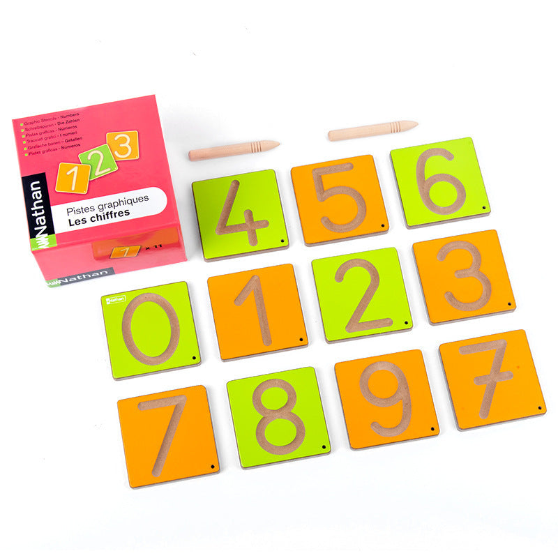 Wooden Colourful Tracing Boards - Best Alphabet and Number Learning Toys