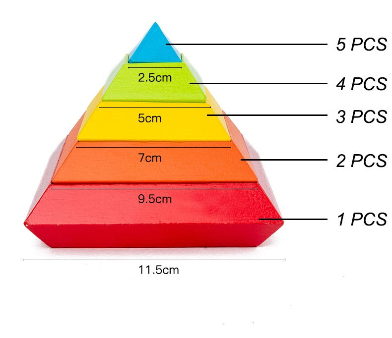 15 pcs Wooden Magic Cube Building Blocks - Open ended wooden toys