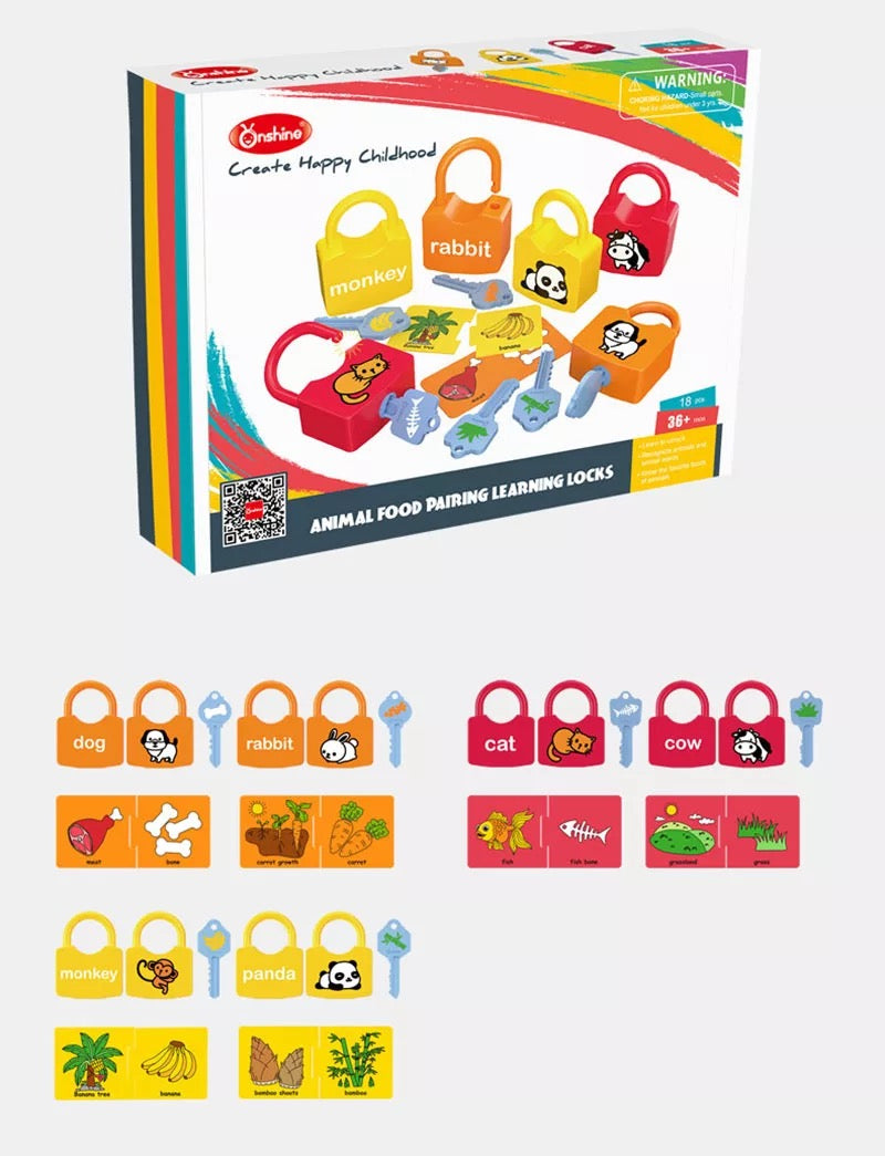 Onshine Serrures numériques et serrures alphabétiques - Jouets pour la motricité fine