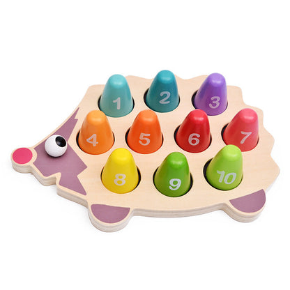 Wooden Hedgehog Number Learning - Mathematics toys