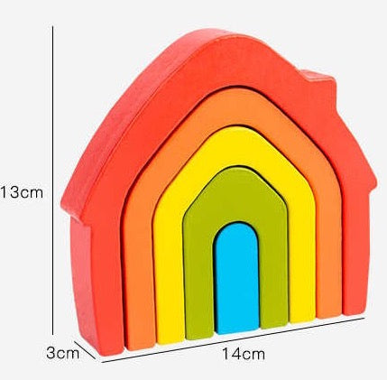 Open-Ended Play Set - Wooden House, Trees, People and Cars
