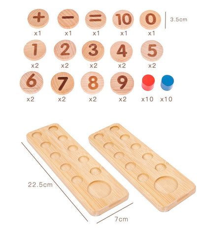 Unidad de diez marcos de madera Plus - Los mejores juguetes matemáticos de madera