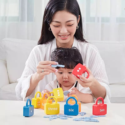 Onshine Serrures numériques et serrures alphabétiques - Jouets pour la motricité fine