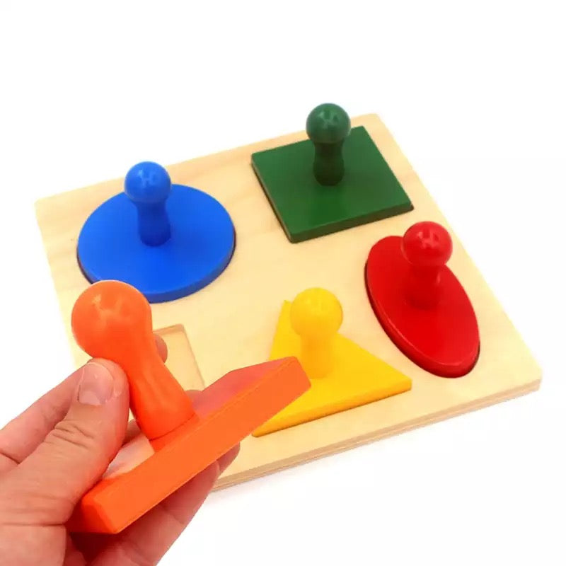 Montessori Large Wooden Shape Puzzle- Best montessori toys