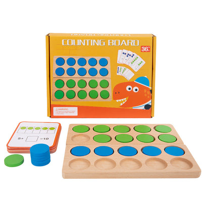 Tableau de comptage en bois - Jouets éducatifs mathématiques