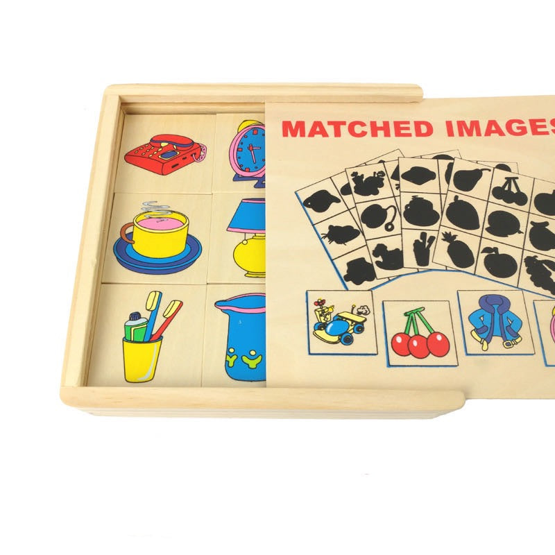 Wooden Shadow Matching Game-Mathematics toys