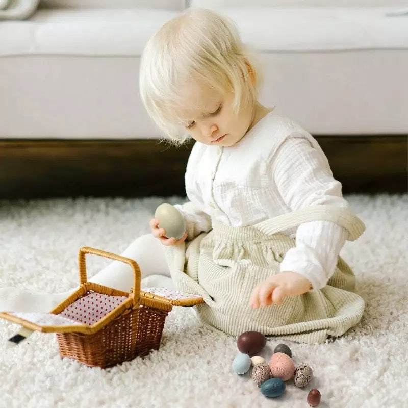 Wooden Birds’ Eggs- Open ended wooden toys