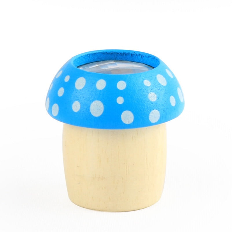 Wooden Mushroom Kaleidoscope Set of 8-Sensory toys