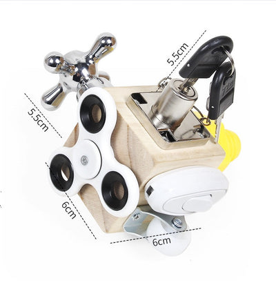 Cube d'activités 6 en 1 - Jouets sensoriels de motricité fine