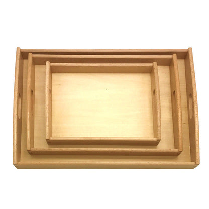 Wooden Tray Set of 3-Best montessori toys