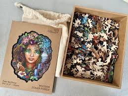 Wooden Magnetic Puzzle For Adult Unique Animal Shape Cut Wood Puzzle