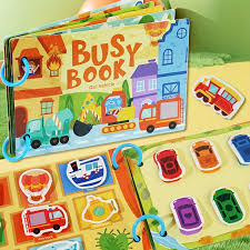 Fidtoy Montessori Busy Book for Toddlers Interactive Learning Alphabet