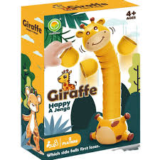 Fidtoy Giraffe Neck Stacking Animal Stack Attack Game for Kids