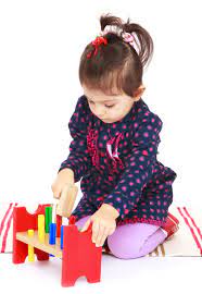 Mesa de percusión de madera Fidtoy para reconocimiento de colores | Juguete de aprendizaje temprano