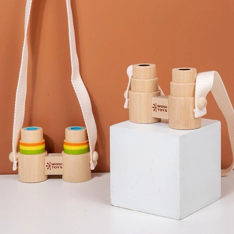Wooden Toy Binoculars – Montessori Nature Exploration for Kids