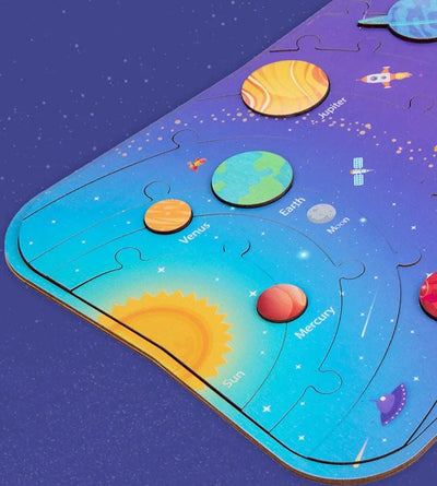 Puzle educativo STEM del sistema solar – Aprende el orden de los planetas y la conciencia espacial a través del juego