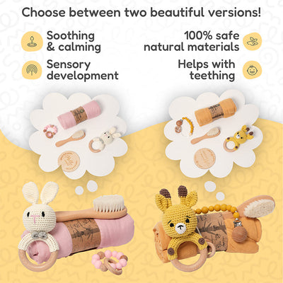 Coffret cadeau Fidtoy pour nouveau-né – Kit de naissance