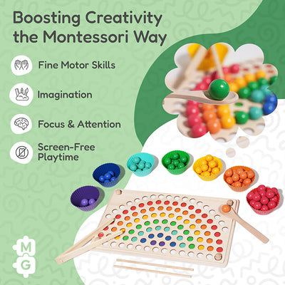 Fidtoy Montessori Cuentas Arcoíris