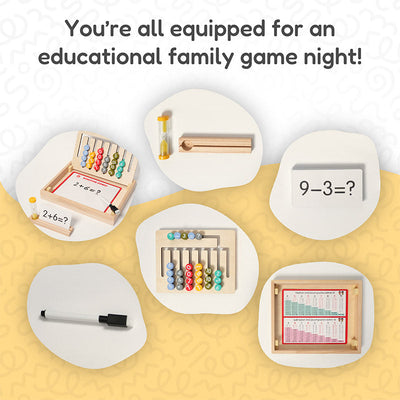 Fidtoy Wooden Math and Spelling Learning Game for Kids – Montessori Educational Toy 3+