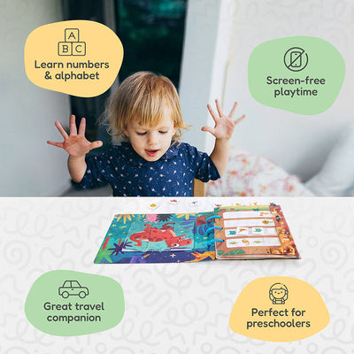Libro de actividades con pegatinas Montessori