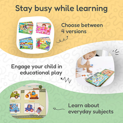 Libro de actividades con pegatinas Montessori
