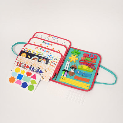 Fidtoy Sac d'activités interactif pour tout-petits – Jouet d'apprentissage sensoriel Montessori, 3 ans et plus