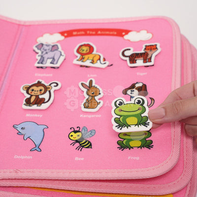 Fidtoy Sac d'activités interactif pour tout-petits – Jouet d'apprentissage sensoriel Montessori, 3 ans et plus