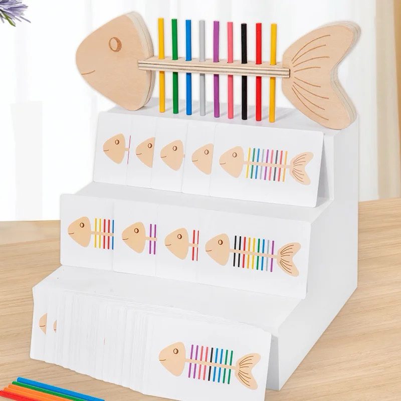 Fish Bone Sorting | Fine Motor and Color Matching Puzzle