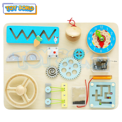 Tablero de Actividades Interactivo – 10 Juguetes Montessori en 1 para Niños Pequeños