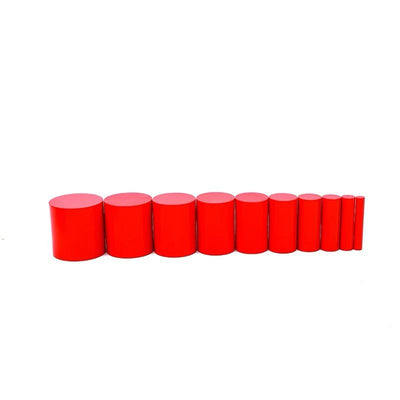 Montessori Knobless Cylinders with Control Cards - Sensorial Material