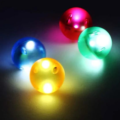 LED Glowing Balls - Light-Up Balls for Magnetic Tile Marble Runs and Sensory Play