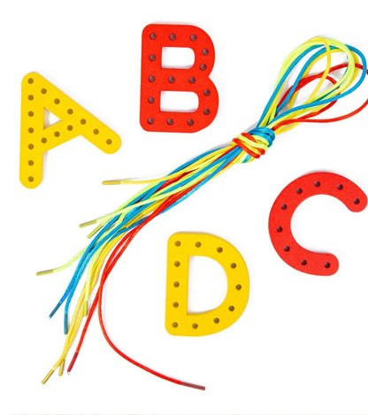 Letters and Numbers Lacing | Fine Motor and Early Literacy Activity