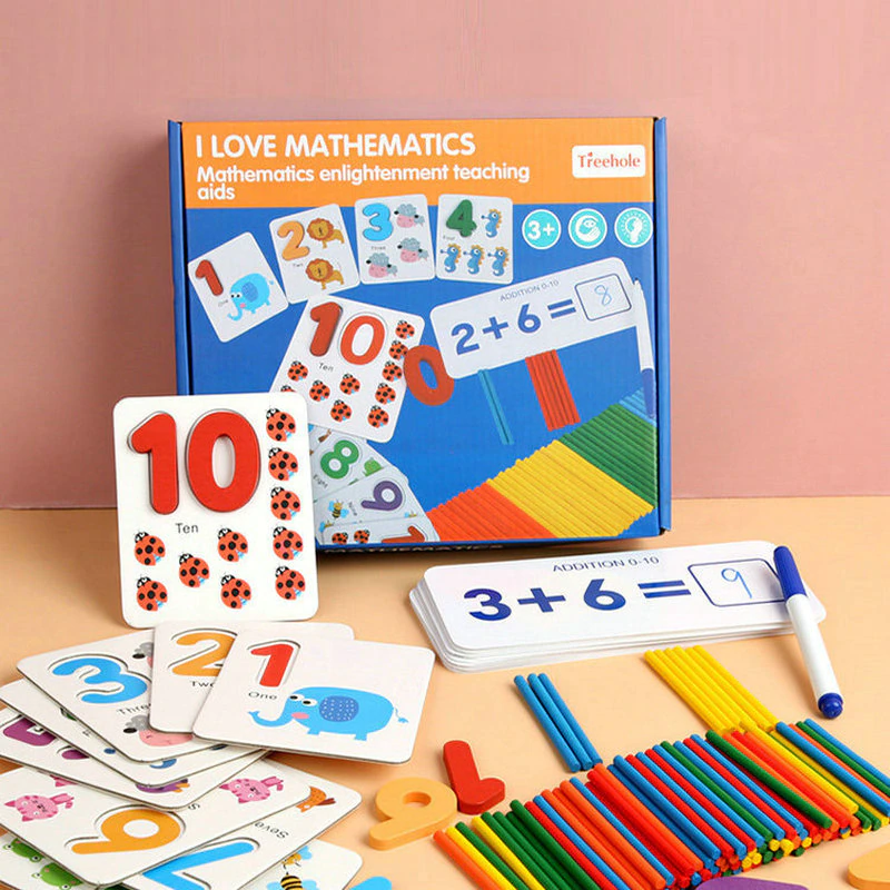 Wooden Number Counting Sticks Maths and Number Activity