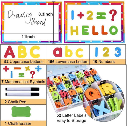 225 PCS Magnetic Letters and Numbers Box Set - Best Montessori Toys