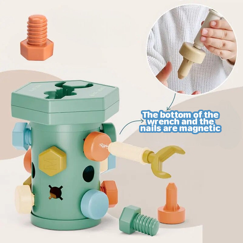 Montessori Technical Cylinder Screw and Unscrew
