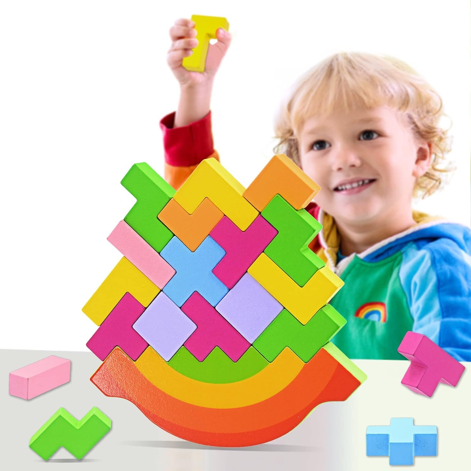 Rocking Tetris Puzzle Toy