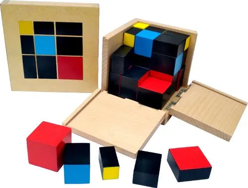 Montessori Trinomial Cube Advanced Building Blocks