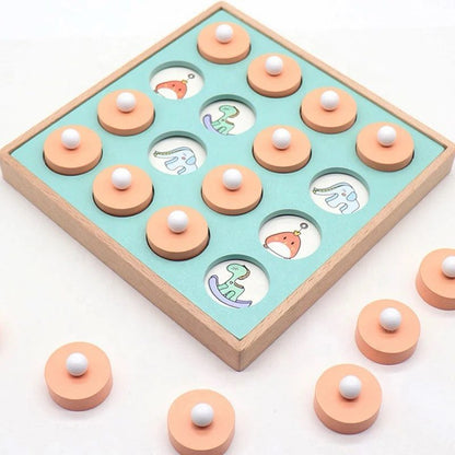 Memory Match Game – Wooden Visual Matching Board for Focus and Cognitive Development