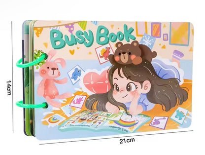Mini Busy Book with 12 Hands-On Learning Activities – Interactive Early Education for Toddlers and Preschoolers