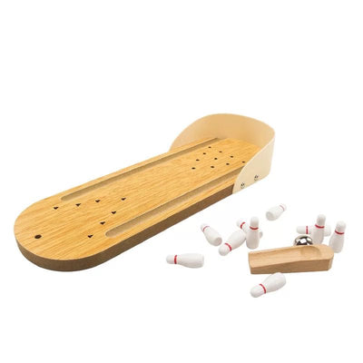 Mini Wooden  Bowling Game-Fine motor skills toys