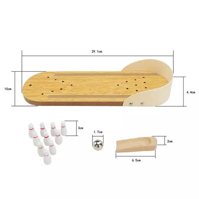Mini Wooden  Bowling Game-Fine motor skills toys