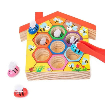 Fidtoy Montessori Bee Sorting Toy for Toddlers Fine Motor Skills